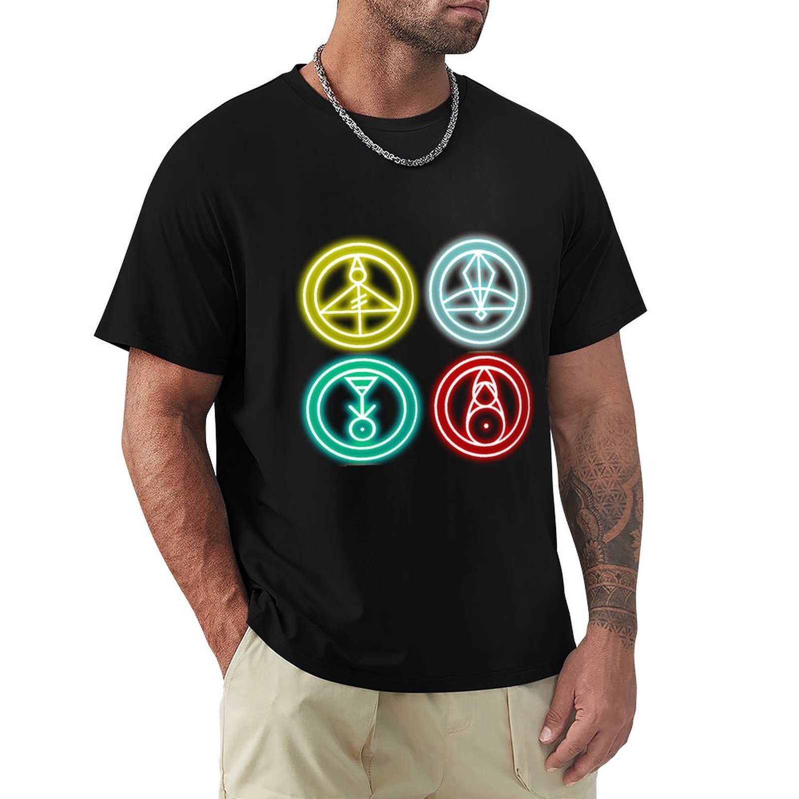 Outdoor Sportsman Group - Group Glyphs - Glowing T-Shirt Outdoor