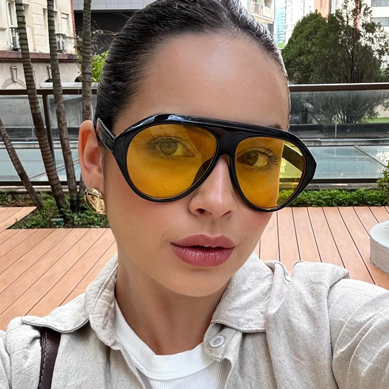 Fashion Oversized Pilot Sungla - Outdoor Sport Glasses 评论和价格