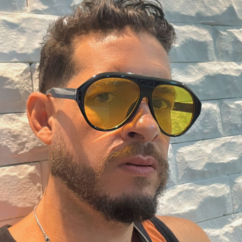 Fashion Oversized Pilot Sungla - Outdoor Sport Glasses 评论和价格