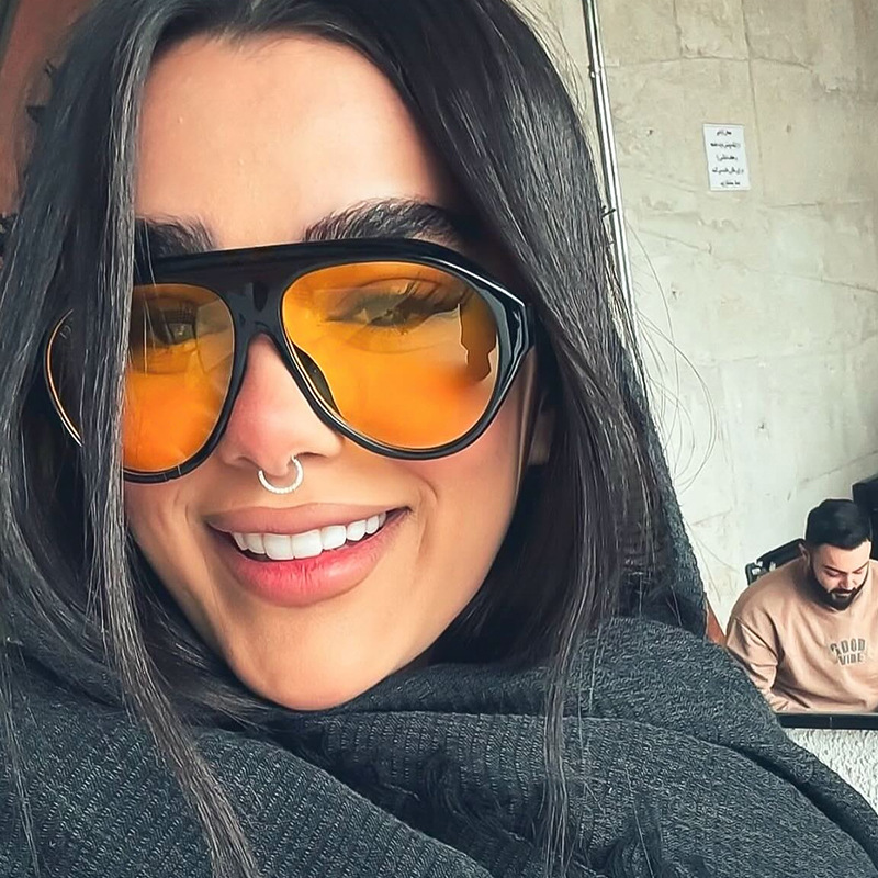 Fashion Oversized Pilot Sungla - Outdoor Sport Glasses 评论和价格