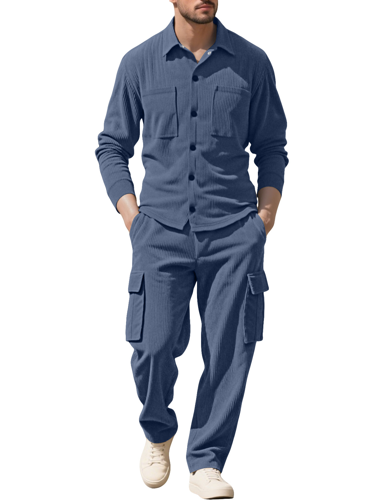 Men's Tracksuit Corduroy Workw - Outdoor Sportswear 评论和价格