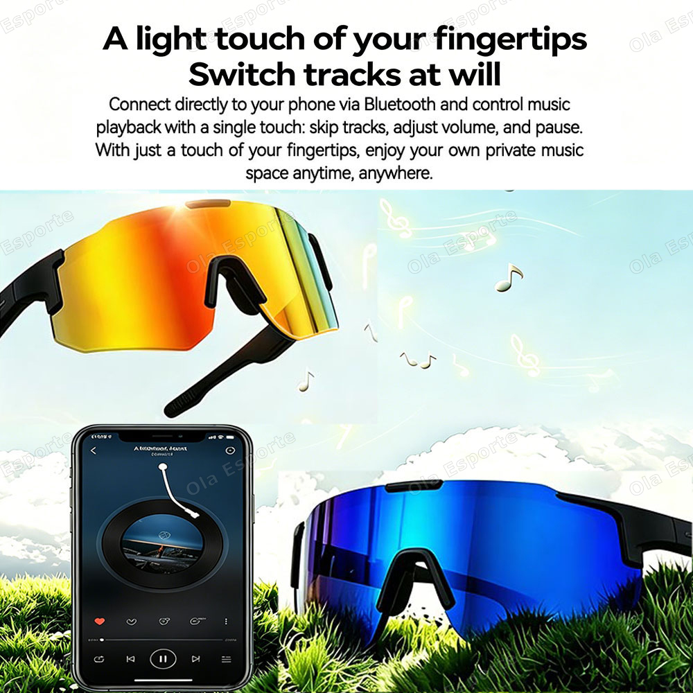 Cycling Smart Glasses HD Bluet - Outdoor Sport Glasses 评论和价格