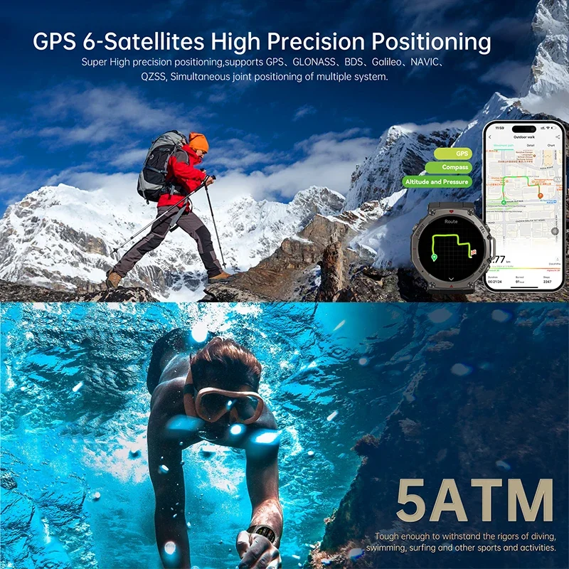 2026 New Military DM58 GPS Sma - Outdoor Sport Smart Watch 评论和价格