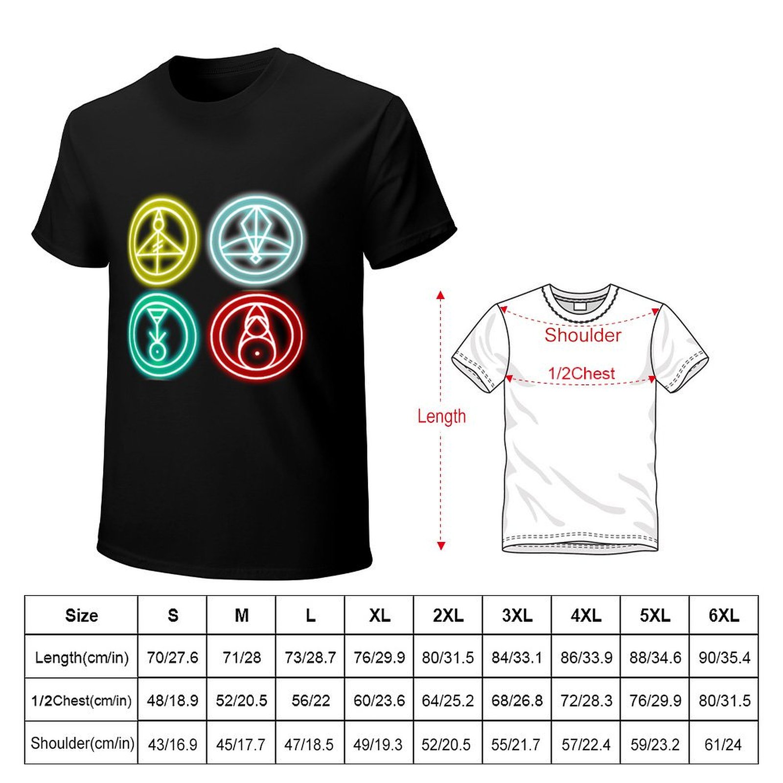 Group Glyphs - Glowing T-Shirt - Outdoor Sportsman Group 评论和价格