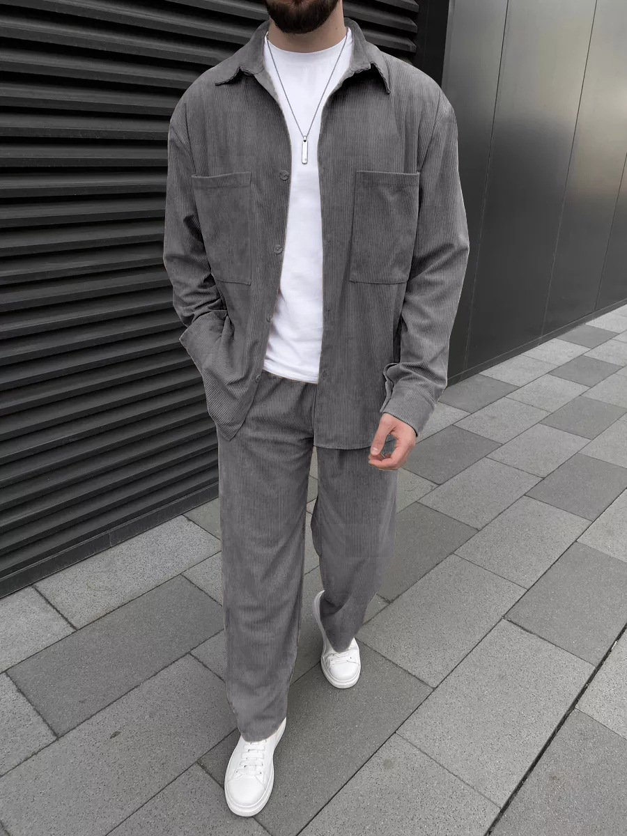 Men's corduroy two-piece outfi - Outdoor Sportswear 评论和价格