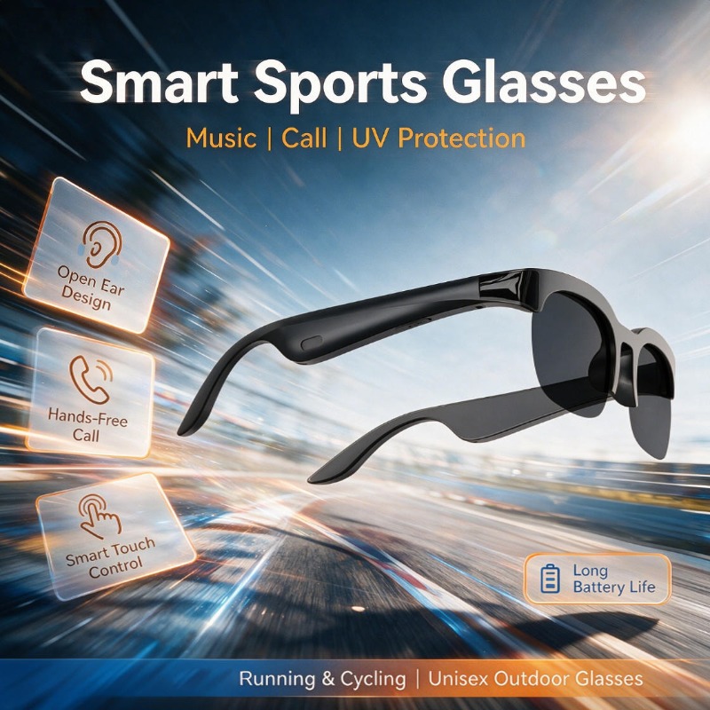 Bluetooth Open Ear Smart Glass - Outdoor Sport Glasses 评论和价格