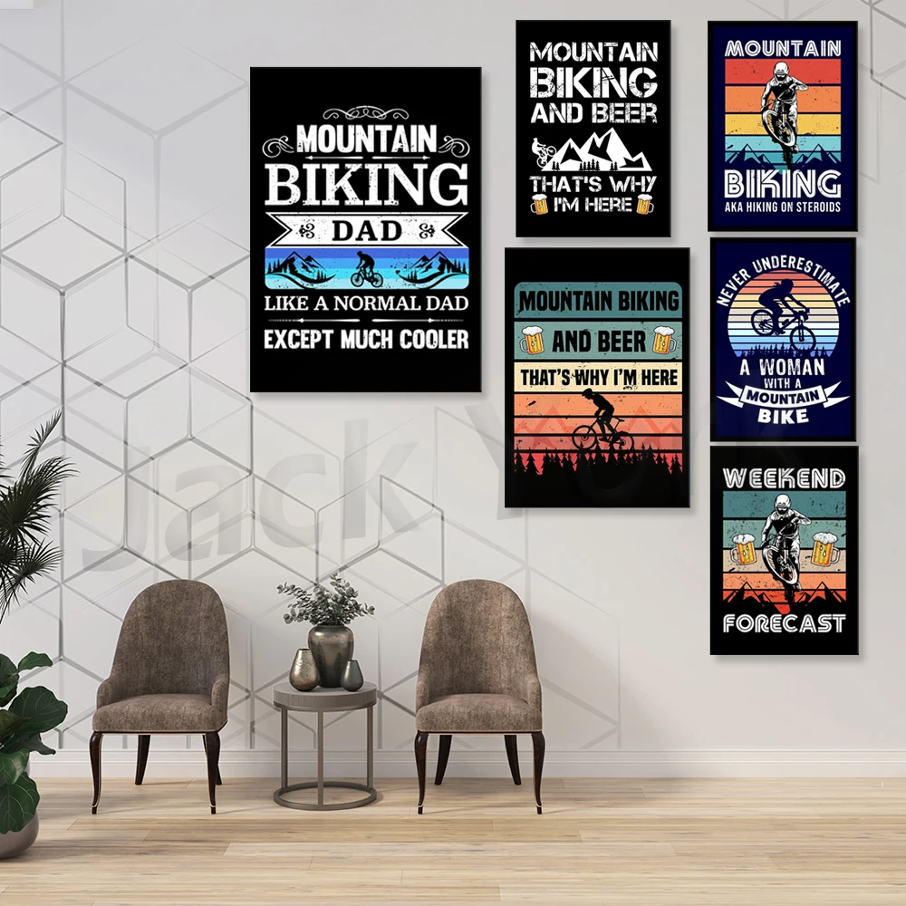 Go Mountain Bike Print Canvas  - Outdoor Sport Live 评论和价格
