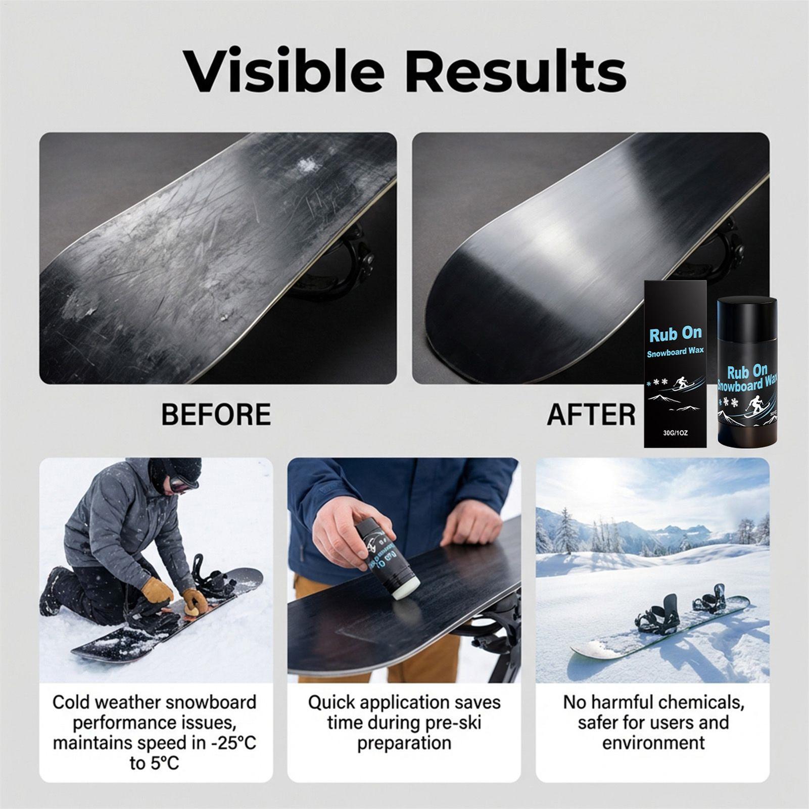 30g Rub-On Ski & Snowboard Wax - Outdoor Sports 评论和价格