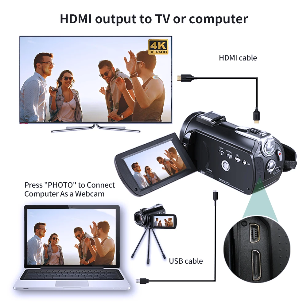 ApexTPVideo Camera 4K Professi - Outdoor Sport Live 评论和价格